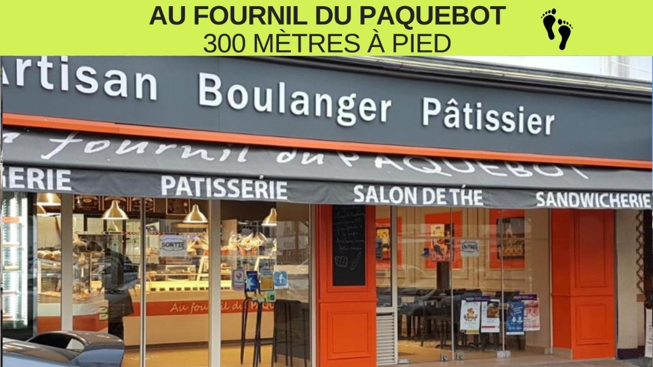 St Nazaire - L'Art Deco - Stationnement Gratuit - Centre Ville - Wifi Fibre แซงต์-นาแซร์ ภายนอก รูปภาพ